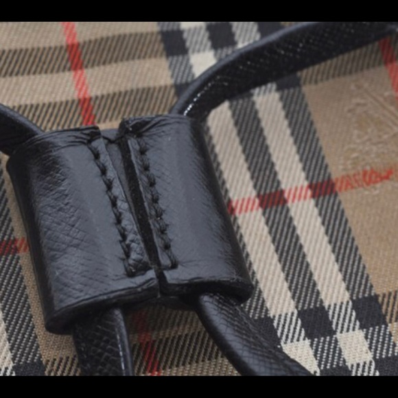 **SOLD**SOLD Burberry Nova Check Canvas Leather Backpack - Picture 10 of 16